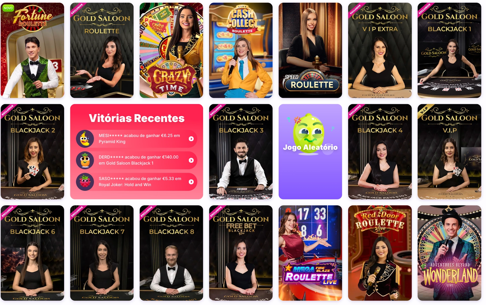 Explore os jogos de roleta e blackjack ao vivo no Nomini Casino Jogos ao vivo no Nomini Casino, incluindo roleta e blackjack Gold Saloon