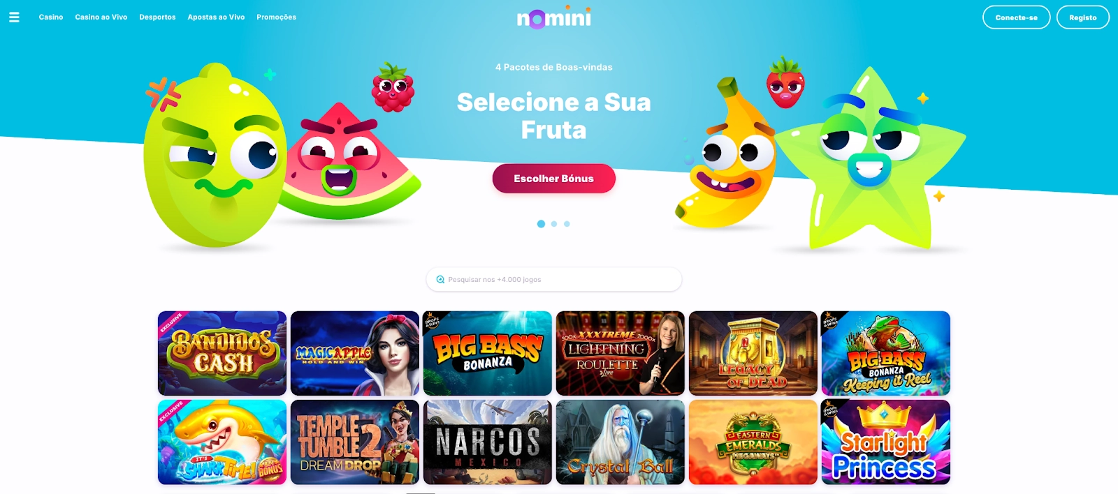 Descubra o bonus de boas-vindas do Nomini Casino e a vasta biblioteca de jogos Nomini Casino - um total de €700 + 50 rodadas gratis disponiveis para novos jogadores